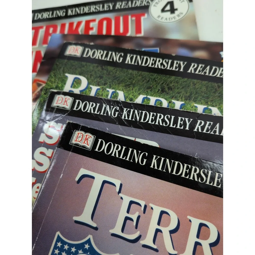 SPORTS LOT 5!🏀DK Early Readers Books Level 4 Boys Homeschool Basketball NFL MLB